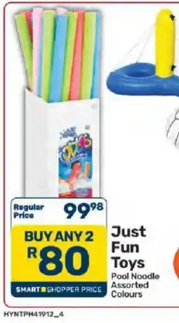 Pick n Pay Just Fun Toys Pool Noodle Assorted Colours offer