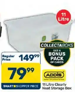 Pick n Pay ADDIS 11 Litre Clearly Neat Storage Box offer