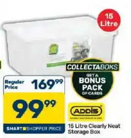 Pick n Pay 15 Litre Clearly Neat Storage Box offer