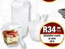 Take 'n Pay Dessert cups & lids offer