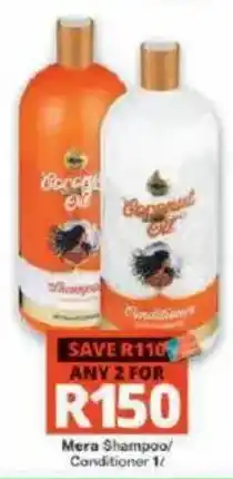 Checkers Mera Shampoo/Conditioner offer