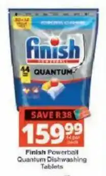 Checkers Finish Powerball Quantum Dishwashing Tablets offer