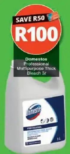 Checkers Domestos Professional Multipurpose Thick Bleach offer