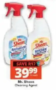 Checkers Mr. Sheen Cleaning Agent offer