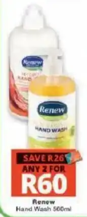 Checkers Renew Hand Wash offer