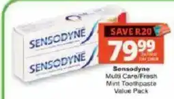 Checkers Sensodyne Multi Care/Fresh Mint Toothpaste offer