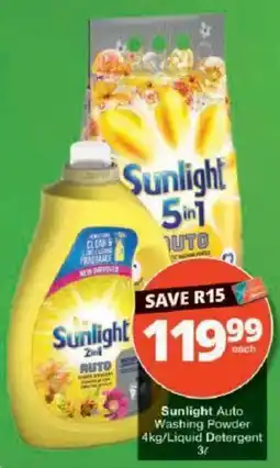 Checkers Sunlight Auto Washing Powder offer