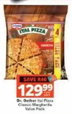 Checkers Dr. Oetker Ital Pizza Classic Margherita offer