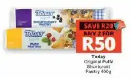 Checkers Today Original Puff/Shortcrust Pastry offer