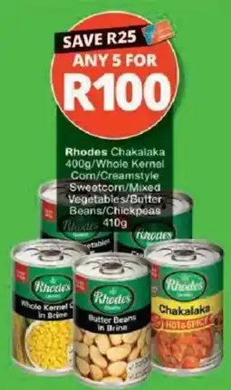 Checkers Rhodes Chakalaka offer