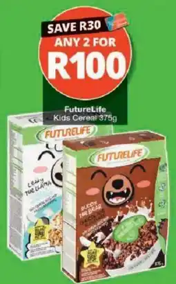 Checkers FutureLife Kids Cereal offer