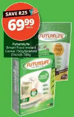 Checkers FutureLife Smart Food Instant Cereal/Granola Crunch offer