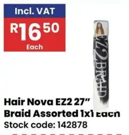 Africa Cash and Carry Hair Nova EZ2 27" Braid Assorted offer