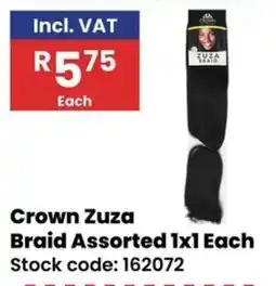 Africa Cash and Carry Crown Zuza Braid Assorted offer