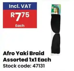 Africa Cash and Carry Afro Yaki Braid Assorted offer