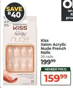 Dis-Chem Kiss Salon Acrylic Nude French Nails offer