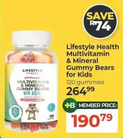 Dis-Chem Lifestyle Health Multivitamin & Mineral Gummy Bears for Kids offer