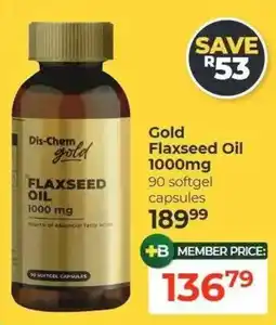 Dis-Chem Dis-Chem gold Flaxseed Oil offer