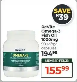 Dis-Chem ReVite Omega-3 Fish Oil offer