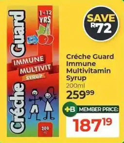 Dis-Chem Créche Guard Immune Multivitamin Syrup offer