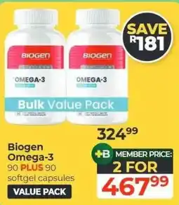 Dis-Chem Biogen Omega-3 offer