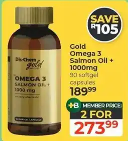 Dis-Chem Dis-Chem gold Omega 3 Salmon Oil offer
