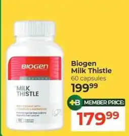 Dis-Chem Biogen Milk Thistle offer