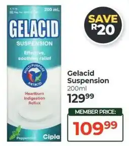 Dis-Chem Gelacid Suspension offer