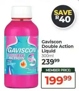 Dis-Chem Gaviscon Double Action Liquid offer