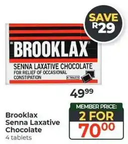 Dis-Chem Brooklax Senna Laxative Chocolate offer