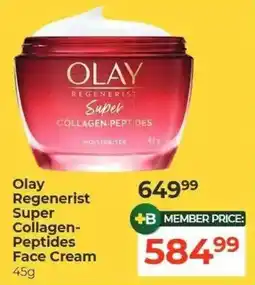 Dis-Chem Olay Regenerist Super Collagen-Peptides Face Cream offer