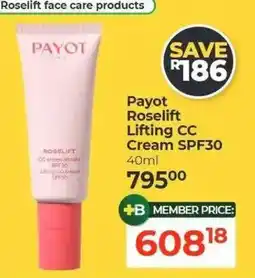 Dis-Chem Payot Roselift Lifting CC Cream SPF30 offer