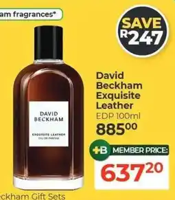 Dis-Chem David Beckham Exquisite Leather offer