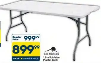 BLUE MOUNTAIN 1.8m Foldable Plastic Table