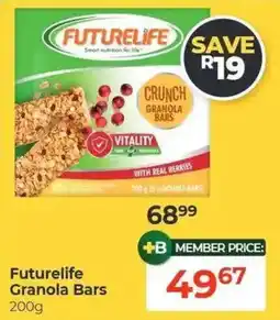 Dis-Chem Futurelife Granola Bars offer