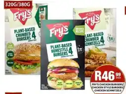 Take 'n Pay Fry's Plant-Based Homestyle Burgers offer