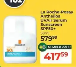 Dis-Chem La Roche-Posay Anthelios UVAir Serum Sunscreen SPF50+ offer