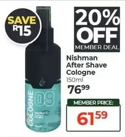 Dis-Chem Nishman After Shave Cologne offer