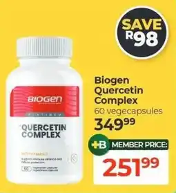 Dis-Chem Biogen Quercetin Complex offer