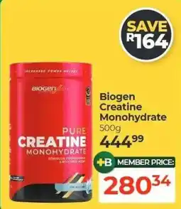 Dis-Chem Biogen Creatine Monohydrate offer