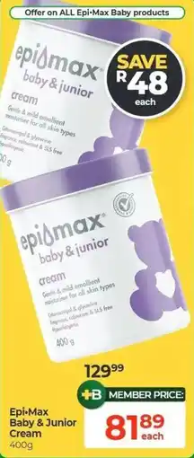 Dis-Chem Epi-Max Baby & Junior Cream offer