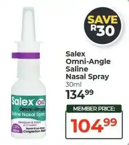 Dis-Chem Salex Omni-Angle Saline Nasal Spray offer