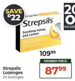 Dis-Chem Strepsils Soothing Honey and Lemon offer