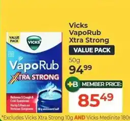 Dis-Chem Vicks VapoRub Xtra Strong offer