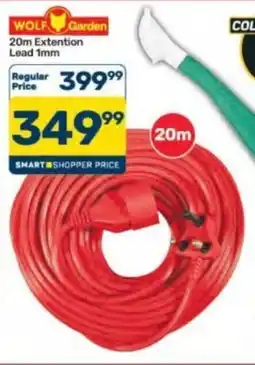 Pick n Pay Hypermarket WOLF Garden 20m Extention Lead 1mm offer