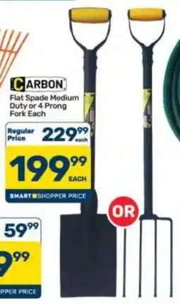 Pick n Pay Hypermarket CARBON Flat Spade Medium Duty or 4 Prong Fork Each offer