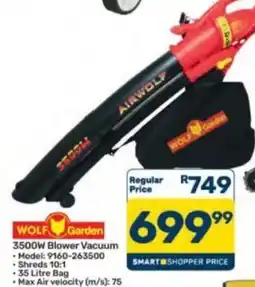 Pick n Pay Hypermarket AIRWOLF 3500W Blower Vacuum offer