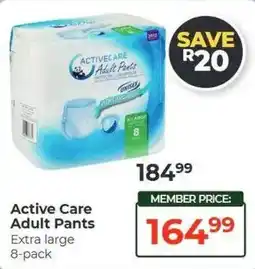 Dis-Chem Active Care Adult Pants offer