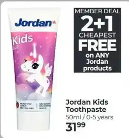 Dis-Chem Jordan Kids Toothpaste offer