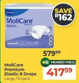 Dis-Chem MoliCare Premium Elastic 8 Drops offer